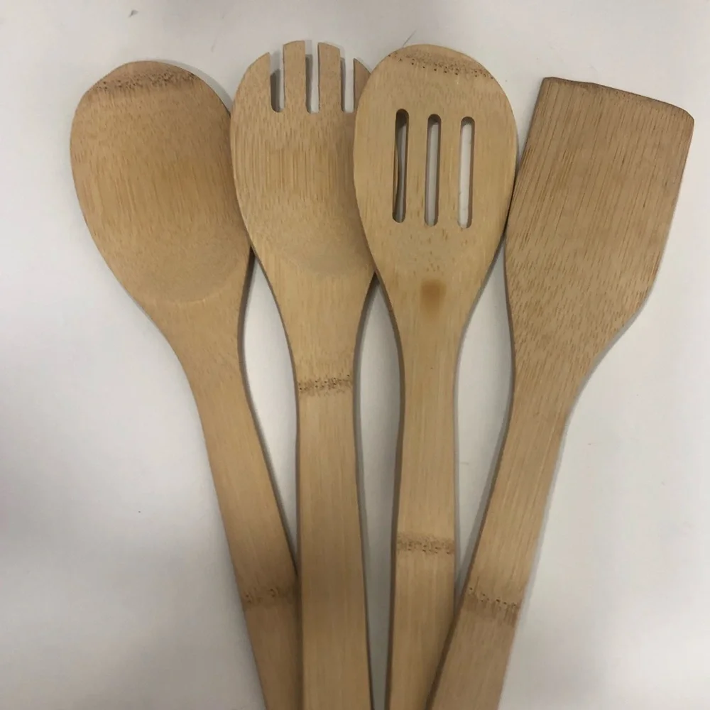 Four piece Bamboo Utensils